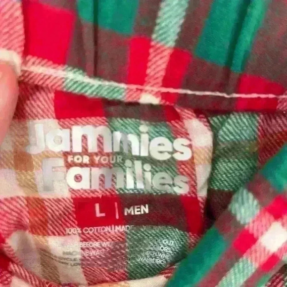 Jammies for your Families Mens Christmas pajama set size L NWT - Picture 9 of 14